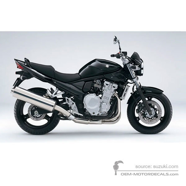 Aufkleber für Suzuki GSF650N BANDIT 2007 - Schwarz • Suzuki OEM-Aufkleber