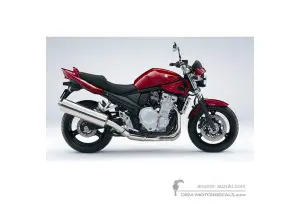 Decals for Suzuki GSF650N BANDIT 2007 - Red • Suzuki OEM Decals