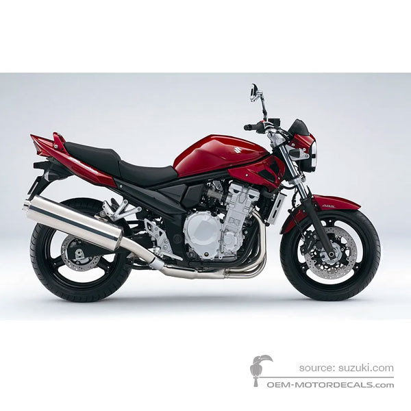 Aufkleber für Suzuki GSF650N BANDIT 2007 - Rot • Suzuki OEM-Aufkleber