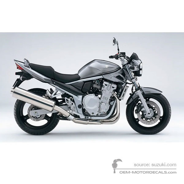 Decals for Suzuki GSF650N BANDIT 2008 - Gray • Suzuki OEM Decals