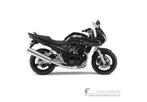 Autocollants pour Suzuki GSF650S BANDIT 2005 - Noir • Suzuki Autocollants OEM
