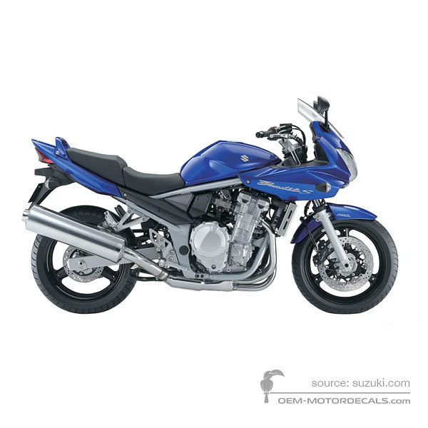 Naklejki do Suzuki GSF650S BANDIT 2007 - Niebieski • Suzuki Naklejki OEM