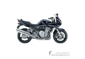 Decals for Suzuki GSF650S BANDIT 2007 - Blue • Suzuki OEM Decals