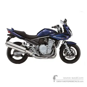 Suzuki GSF650S BANDIT 2008 - Blauw - Suzuki Deep Blue No. 2
