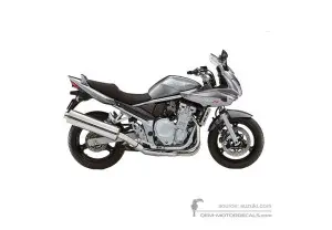 Decals for Suzuki GSF650S BANDIT 2008 - Gray • Suzuki OEM Decals