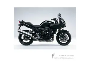 Stickers voor Suzuki GSF650S BANDIT 2010 - Zwart • Suzuki OEM Stickers