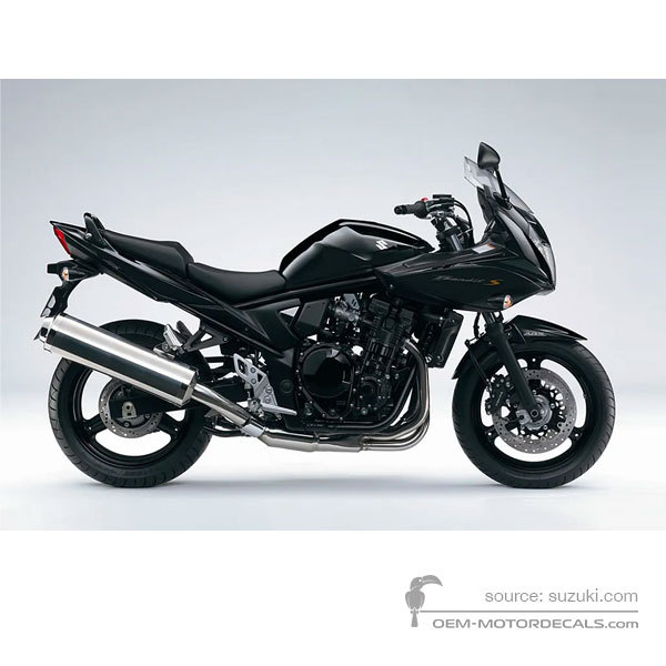Decals for Suzuki GSF650S BANDIT 2011 - Black • Suzuki OEM Decals