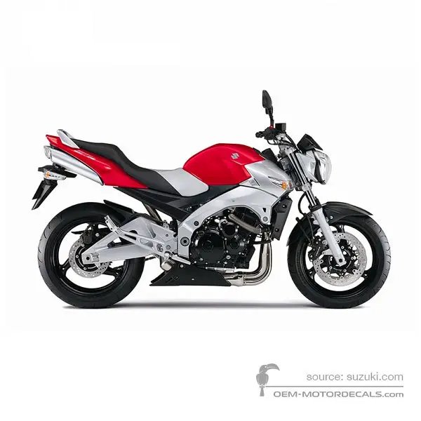 Suzuki GSR600 2006 - Rood - Marble Erakis Red