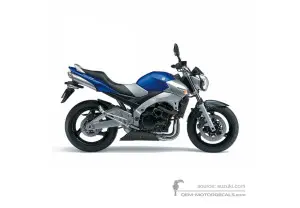 Aufkleber für Suzuki GSR600 2007 - Blau • Suzuki OEM-Aufkleber