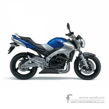 Suzuki GSR600 2007 - Blauw - Suzuki Deep Blue No. 2