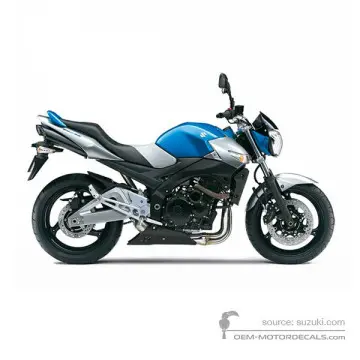 Suzuki GSR600 2009 - Niebieski - Triton Blue / Metallic Mystic Silver
