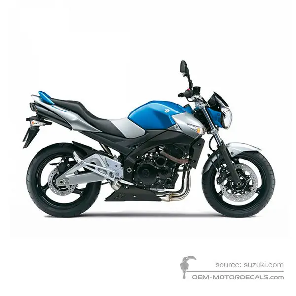 Suzuki GSR600 2009 - Blauw - Triton Blue / Metallic Mystic Silver