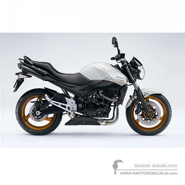 Decals for Suzuki GSR600 2010 - White • Suzuki OEM Decals