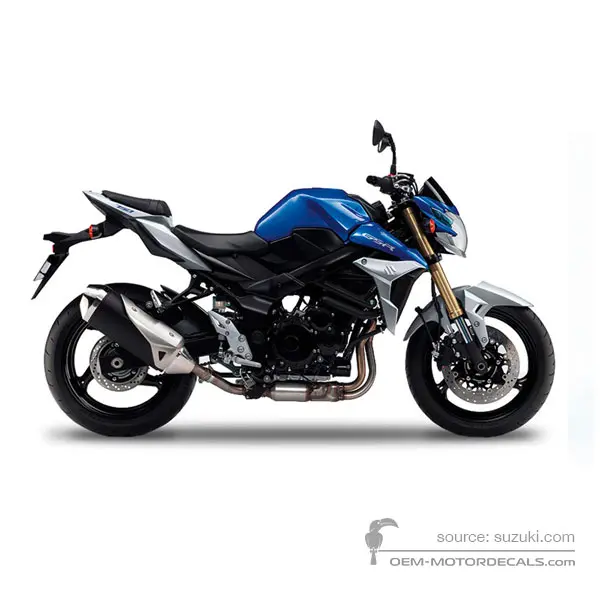 Suzuki GSR750 2014 - Azul - Pearl Vigor Blue / Metallic Mystic Silver
