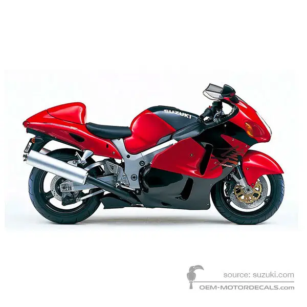 Suzuki GSX1300R Hayabusa 1999 - Red - Candy Antares Red / Candy Saturn Black