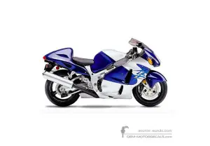 Decals for Suzuki GSX1300R Hayabusa 2000 - Blue • Suzuki OEM Decals