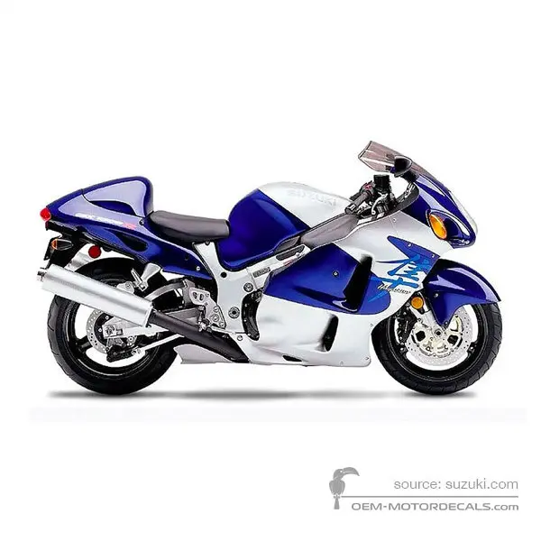 Suzuki GSX1300R Hayabusa 2000 - Blue - Pearl Deep Blue / Sonic Silver Metallic