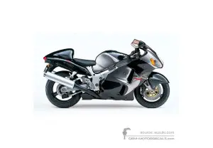 Decals for Suzuki GSX1300R Hayabusa 2001 - Black • Suzuki OEM Decals