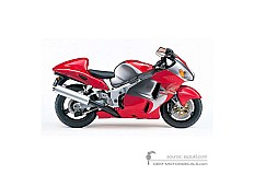 Stickers voor Suzuki GSX1300R Hayabusa 2001 - Rood • Suzuki OEM Stickers