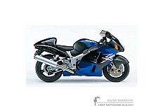 Stickers voor Suzuki GSX1300R Hayabusa 2002 - Zwart • Suzuki OEM Stickers