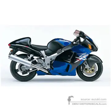Suzuki GSX1300R Hayabusa 2002 - Noir - Candy Grand Blue / Pearl Novelty Black