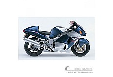 Stickers voor Suzuki GSX1300R Hayabusa 2002 - Blauw • Suzuki OEM Stickers