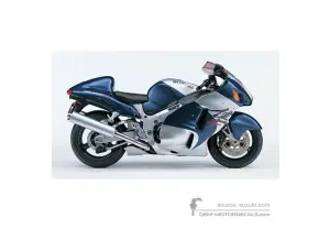 Decals for Suzuki GSX1300R Hayabusa 2002 - Blue • Suzuki OEM Decals