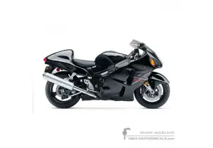 Decals for Suzuki GSX1300R Hayabusa 2003 - Black • Suzuki OEM Decals