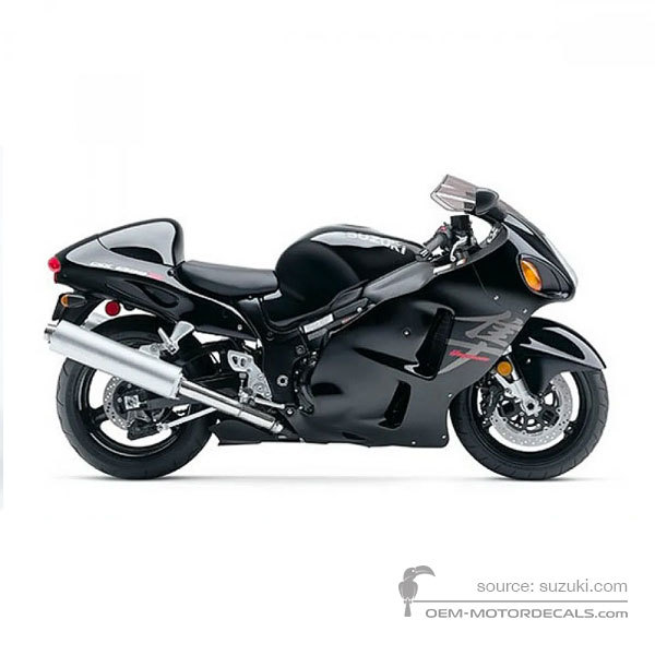 Decals for Suzuki GSX1300R Hayabusa 2003 - Black • Suzuki OEM Decals