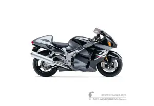 Decals for Suzuki GSX1300R Hayabusa 2003 - Gray • Suzuki OEM Decals