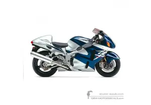 Decals for Suzuki GSX1300R Hayabusa 2003 - Blue • Suzuki OEM Decals