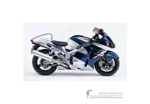 Decals for Suzuki GSX1300R Hayabusa 2004 - Blue • Suzuki OEM Decals