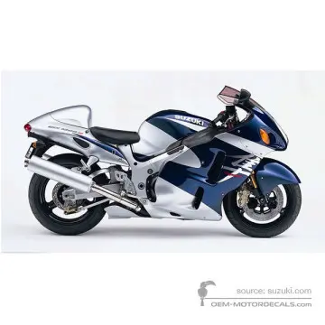 Suzuki GSX1300R Hayabusa 2004 - Blauw - Pearl Suzuki Deep Blue No.2 / Sonic Silver Metallic