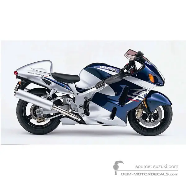 Suzuki GSX1300R Hayabusa 2004 - Blue - Pearl Suzuki Deep Blue No.2 / Sonic Silver Metallic