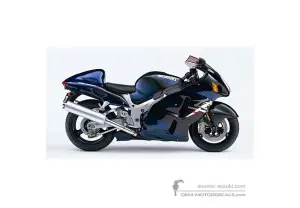 Decals for Suzuki GSX1300R Hayabusa 2004 - Black • Suzuki OEM Decals