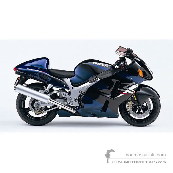 Decals for Suzuki GSX1300R Hayabusa 2004 - Black • Suzuki OEM Decals