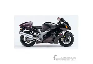 Decals for Suzuki GSX1300R Hayabusa 2004 - Purple • Suzuki OEM Decals