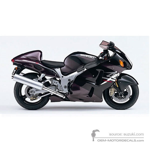 Decals for Suzuki GSX1300R Hayabusa 2004 - Purple • Suzuki OEM Decals