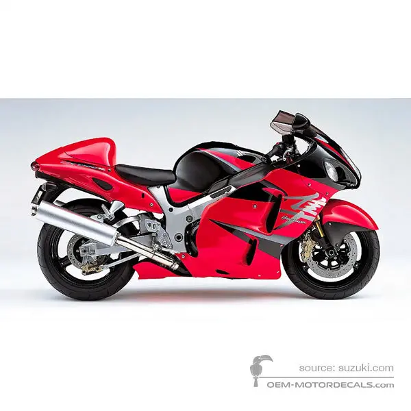 Suzuki GSX1300R Hayabusa 2005 - Red - Pearl Crystal RedYU7 / Pearl Nebular Black