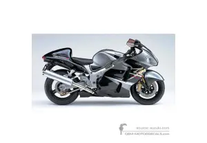 Decals for Suzuki GSX1300R Hayabusa 2005 - Gray • Suzuki OEM Decals