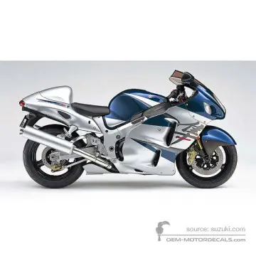 Suzuki GSX1300R Hayabusa 2005 - Blauw - Pearl Deep Blue No.2 / Sonic Silver Metallic