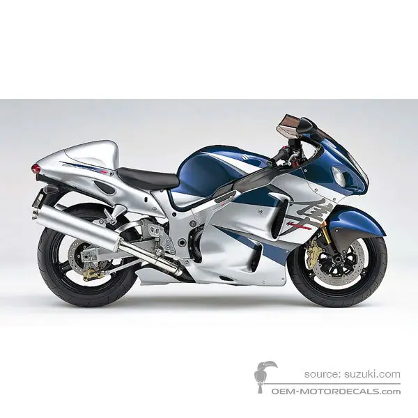 Suzuki GSX1300R Hayabusa 2005 - Blue - Pearl Deep Blue No.2 / Sonic Silver Metallic