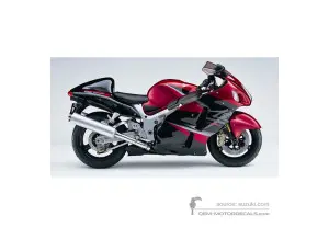 Decals for Suzuki GSX1300R Hayabusa 2006 - Red • Suzuki OEM Decals