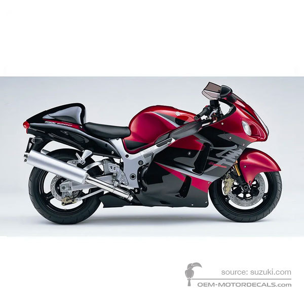 Decals for Suzuki GSX1300R Hayabusa 2006 - Red • Suzuki OEM Decals