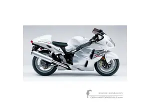 Decals for Suzuki GSX1300R Hayabusa 2006 - White • Suzuki OEM Decals