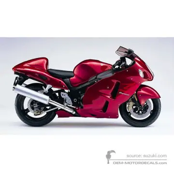 Suzuki GSX1300R Hayabusa 2007 - Rosso - Candy Sonoma Red