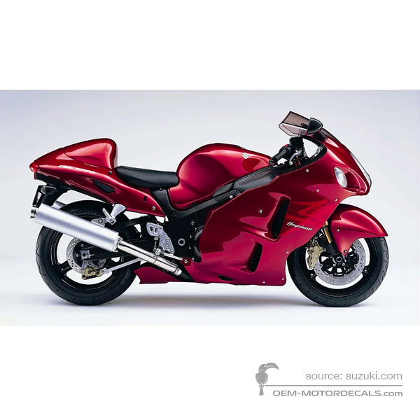 Aufkleber für Suzuki GSX1300R Hayabusa 2007 - Rot • Suzuki OEM-Aufkleber