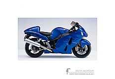 Adesivi per Suzuki GSX1300R Hayabusa 2007 - Blu • Suzuki Adesivi OEM