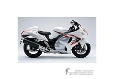 Naklejki do Suzuki GSX1300R HAYABUSA 2008 - Biały • Suzuki Naklejki OEM