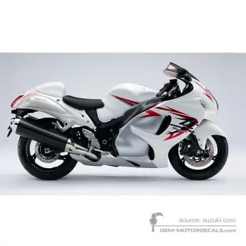 Suzuki GSX1300R HAYABUSA 2008 - White - Pearl Mirage White / Metallic Mistic Silver
